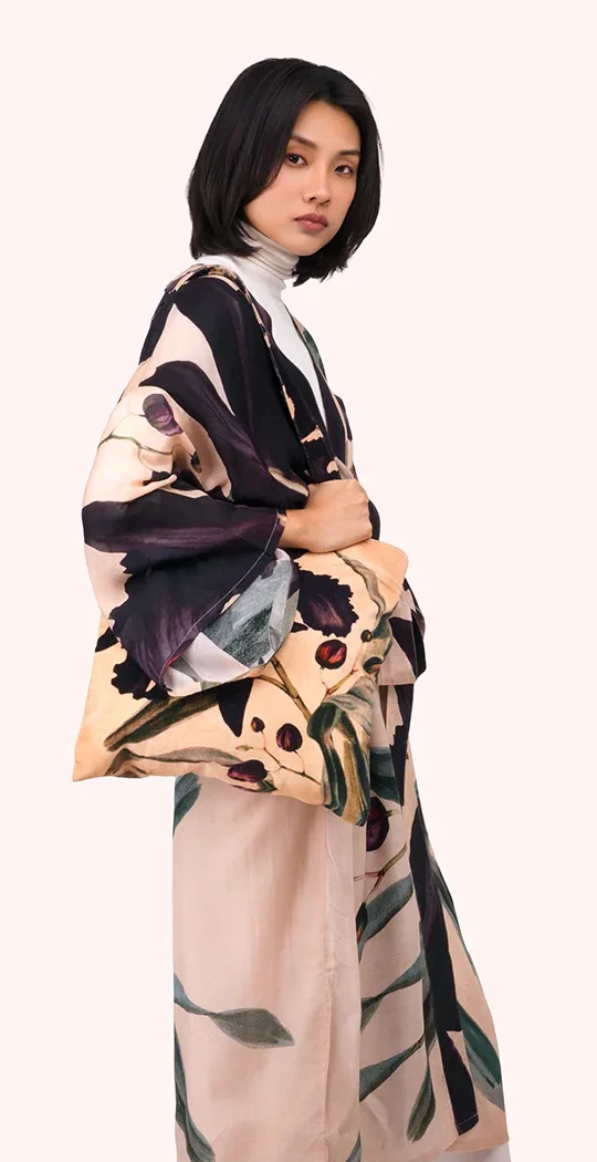 Velvet Tote - Midnight Orchid