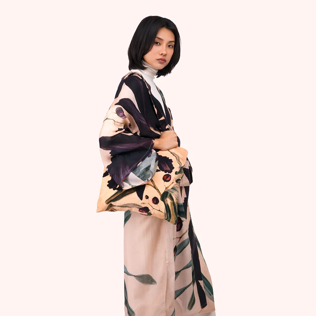 Velvet Tote - Midnight Orchid