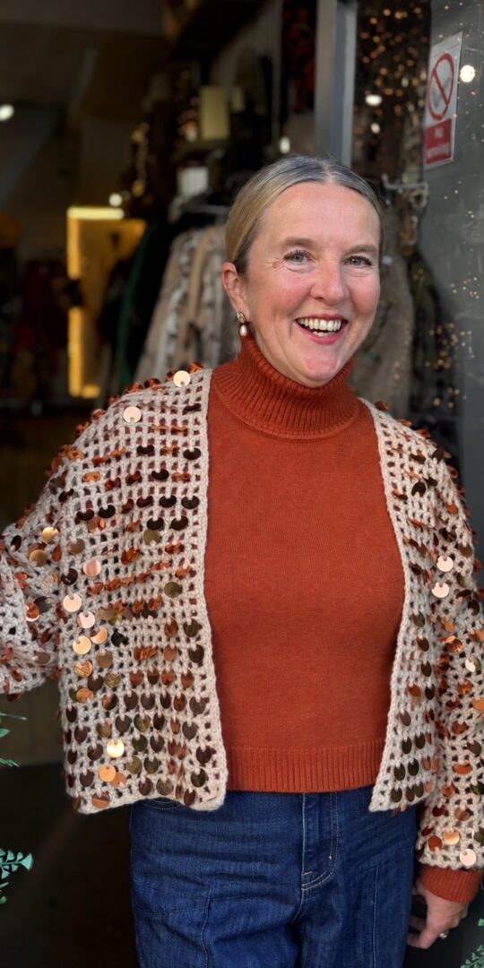 Disco Sequin Cardigan