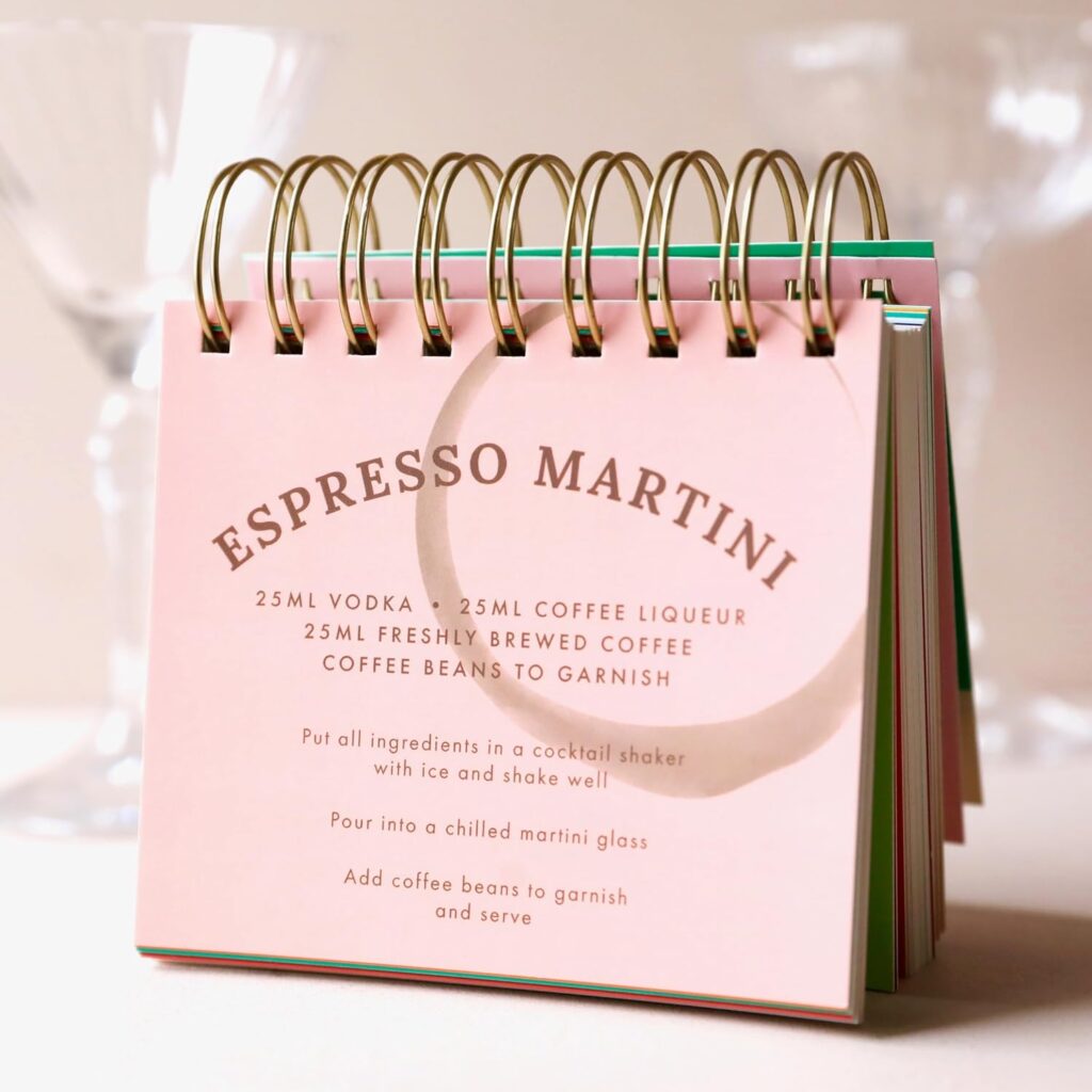 Cocktail Recipe Flip Chart