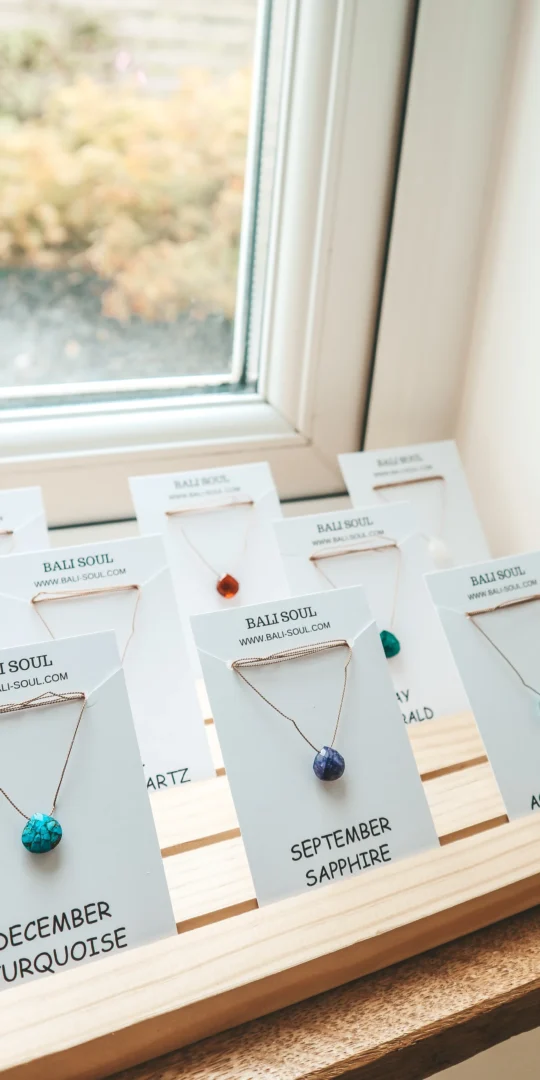 Bali Birthstone Necklaces - Boxed